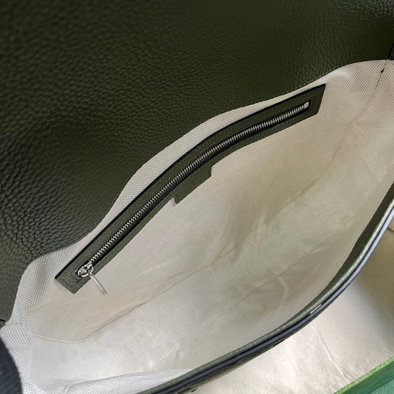 Gucci Jumbo GG Medium Messenger Bag Dark Green - 3