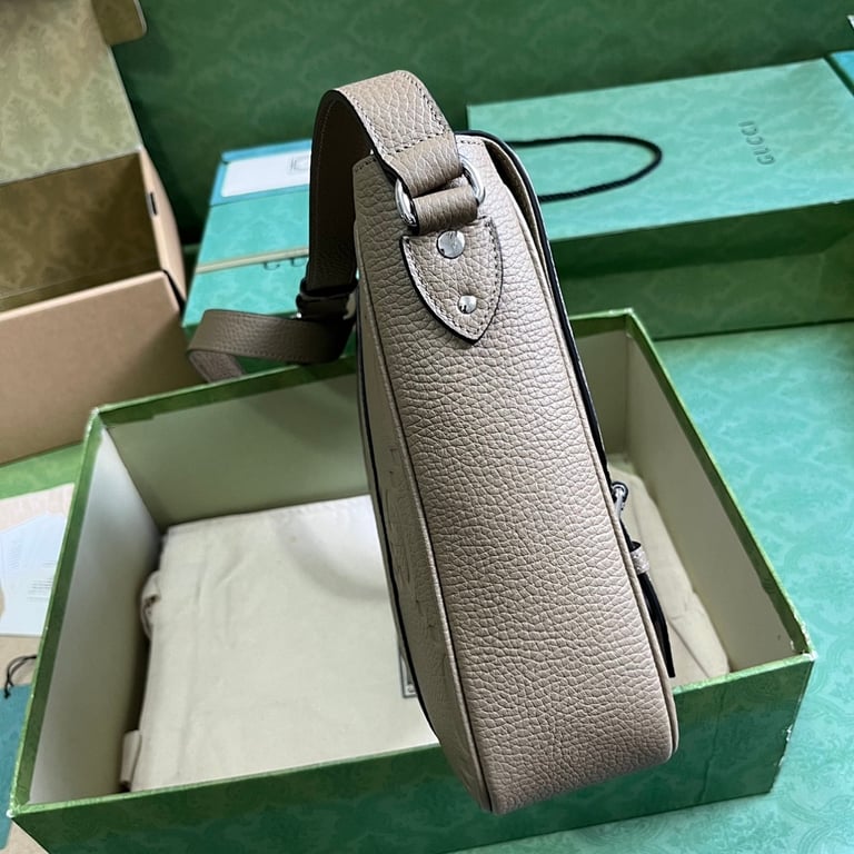 Gucci Jumbo GG Medium Messenger Bag Grey - 7