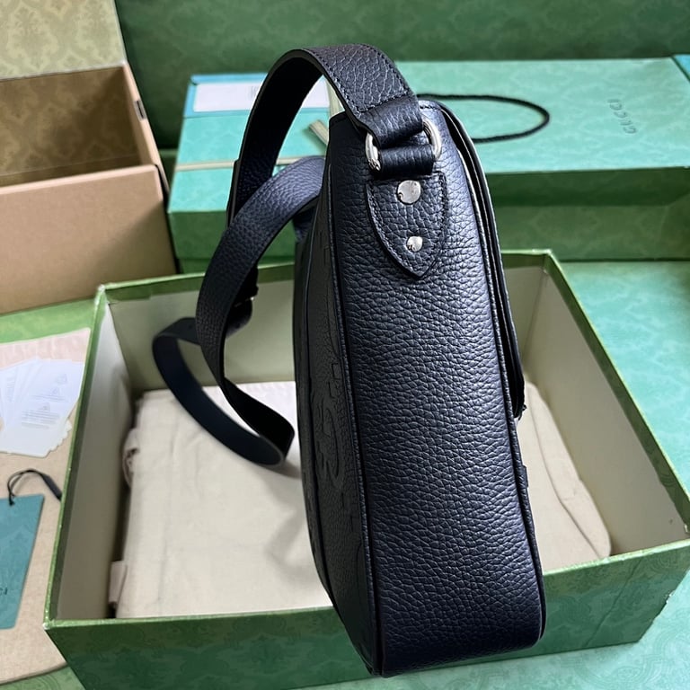 Gucci Jumbo GG Messenger Bag Black 760234 - 7