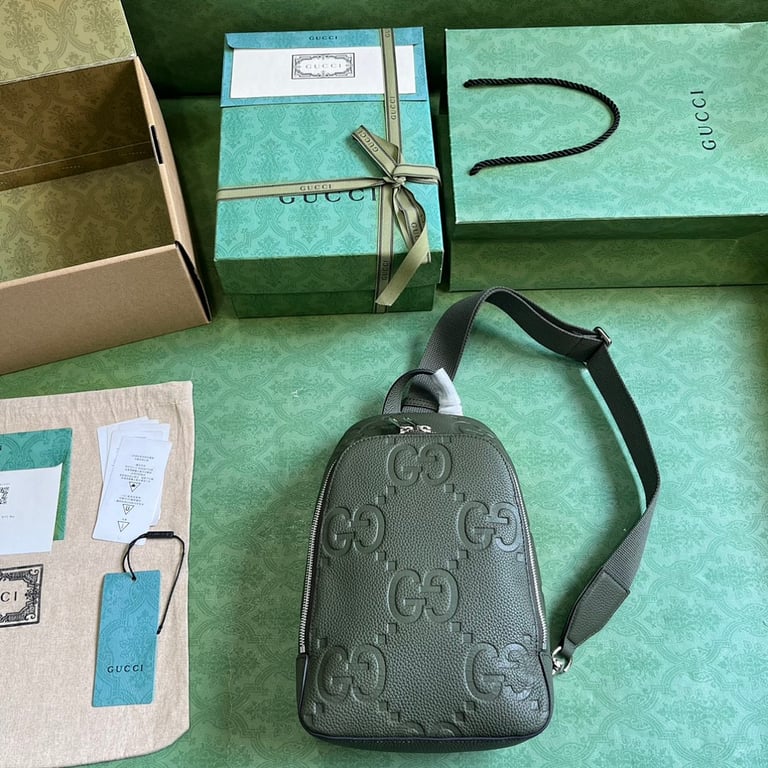 Gucci Super Double G Sling Bag Green - 2