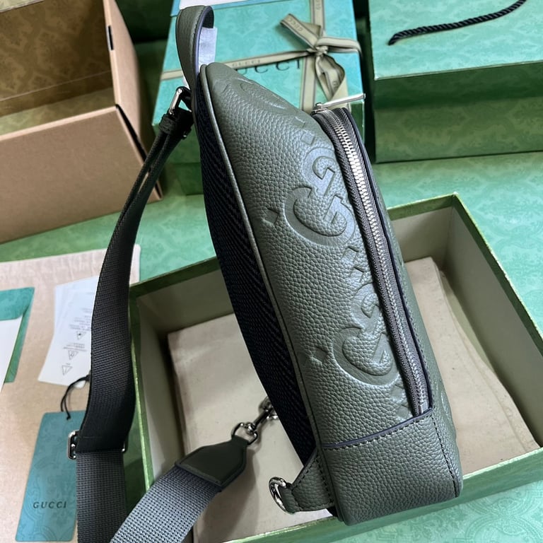 Gucci Super Double G Sling Bag Green - 7