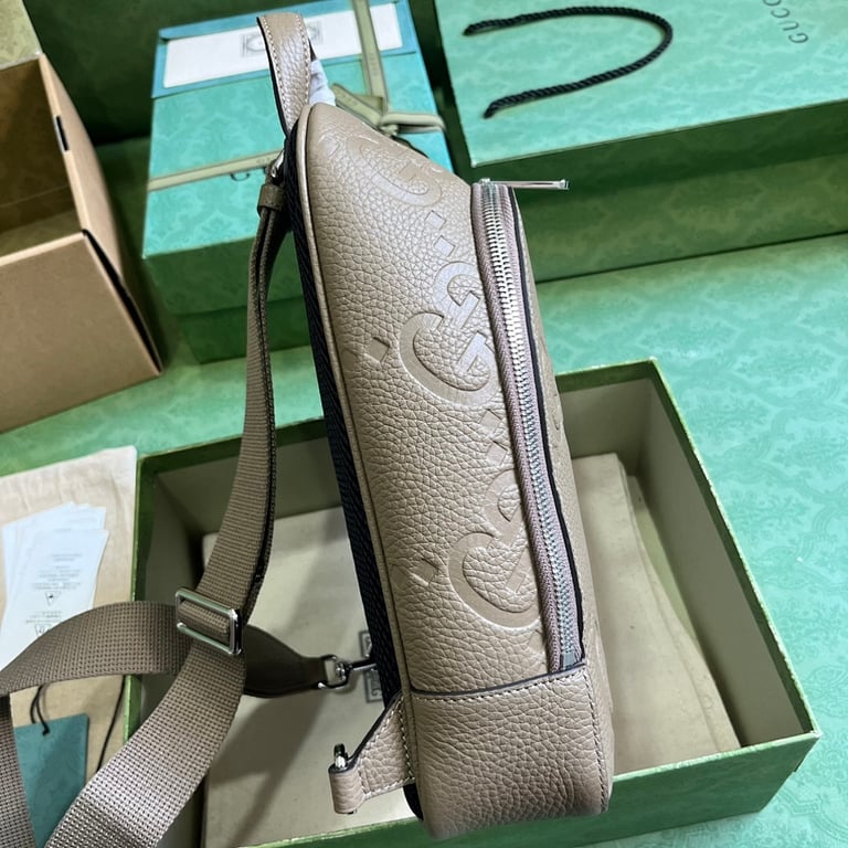 Gucci Jumbo GG Sling Bag Grey - 7