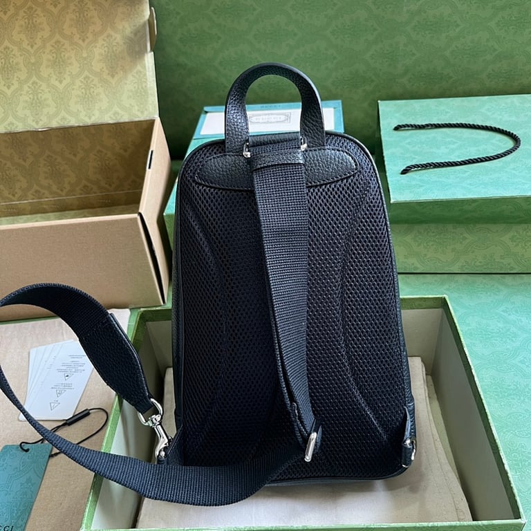 Gucci Super Double G Sling Bag Black 766937 - 9