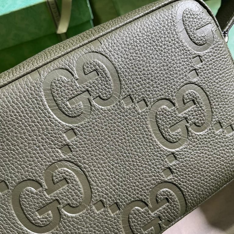 Gucci Jumbo GG Messenger Bag Dark Green - 4