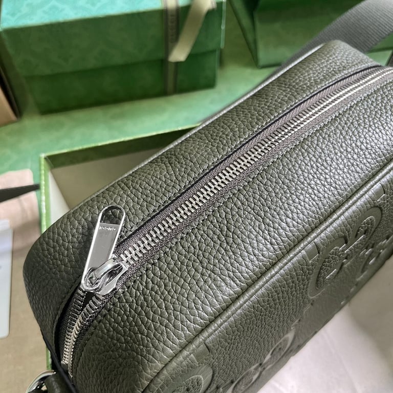 Gucci Jumbo GG Messenger Bag Dark Green - 5