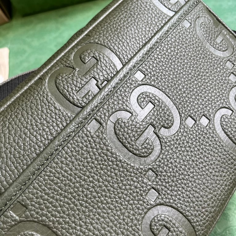 Gucci Jumbo GG Messenger Bag Dark Green - 6