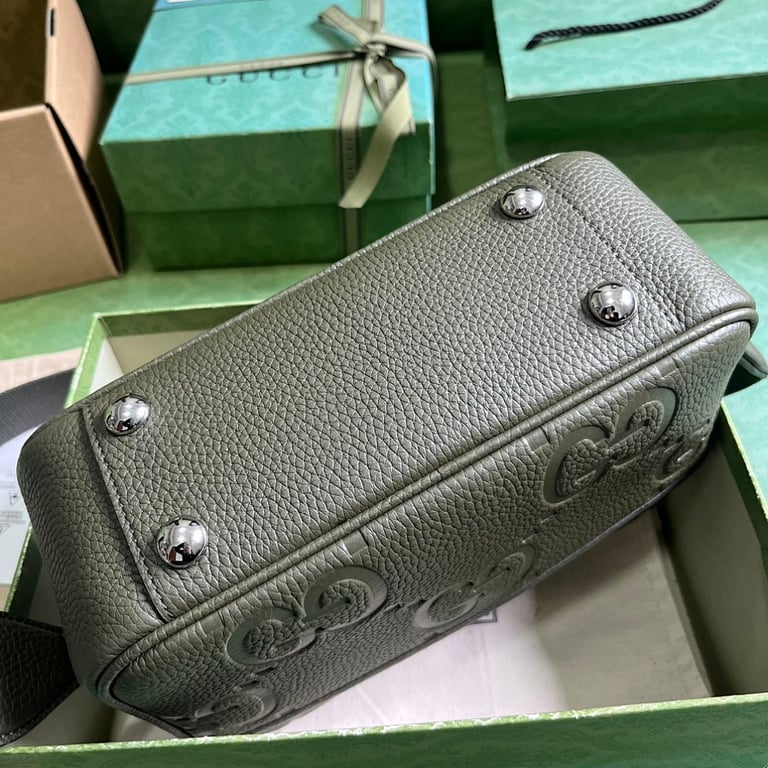 Gucci Jumbo GG Messenger Bag Dark Green - 8
