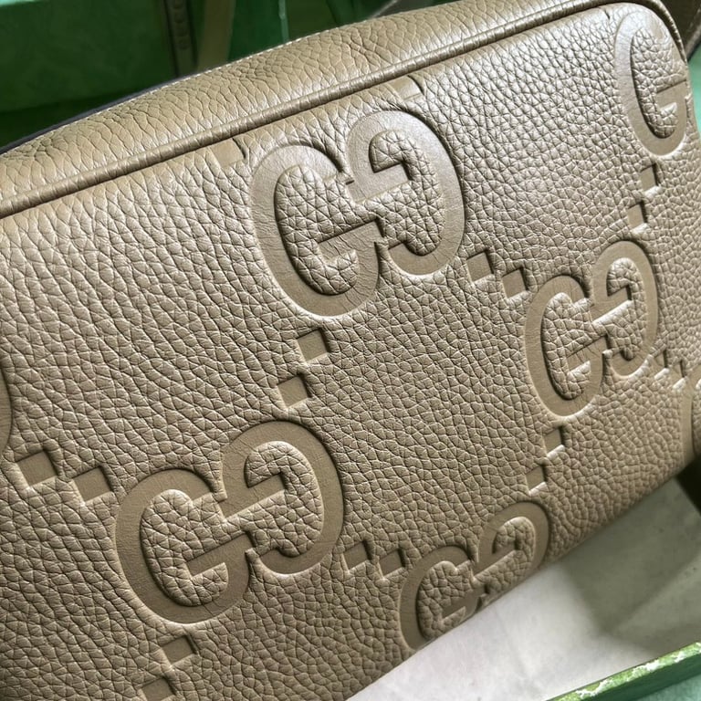 Gucci Jumbo GG Messenger Bag Beige - 6