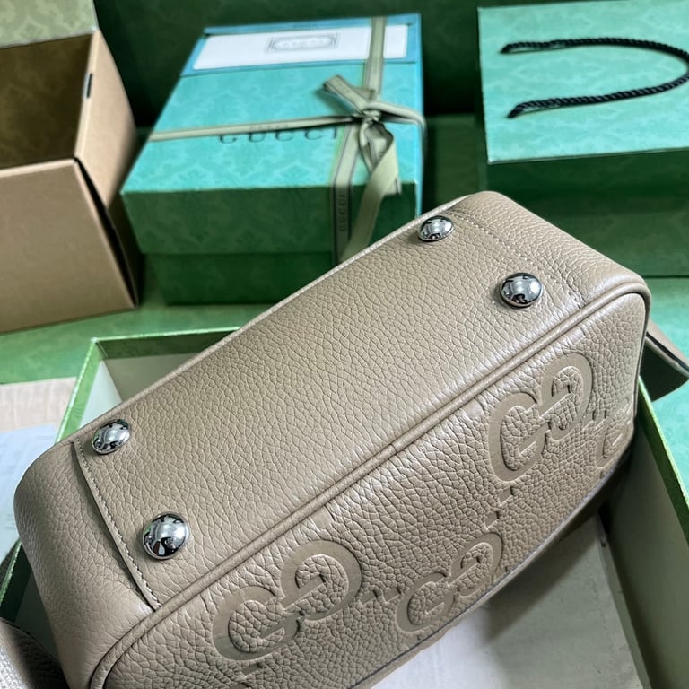 Gucci Jumbo GG Messenger Bag Beige - 8