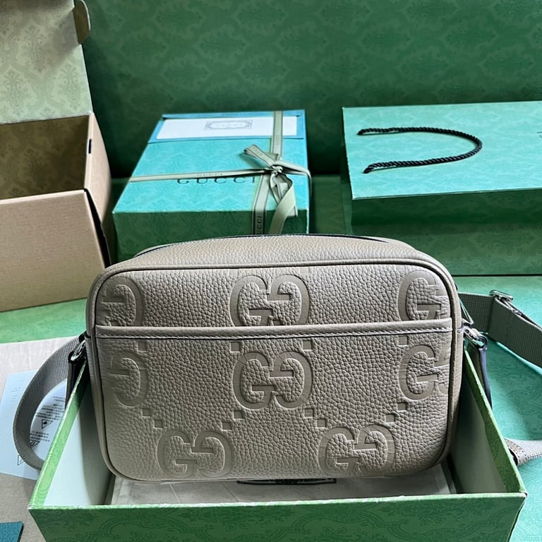 Gucci Jumbo GG Messenger Bag Beige - 9