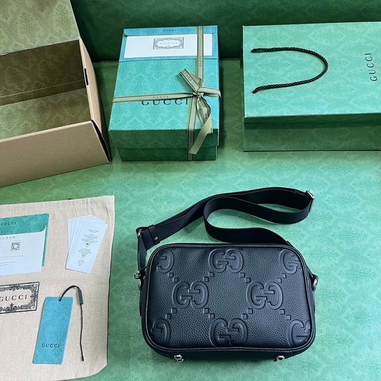Gucci Jumbo GG Messenger Bag Black - 2