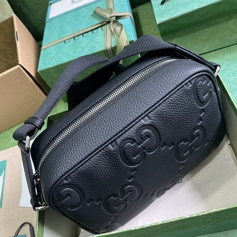 Gucci Jumbo GG Messenger Bag Black - 5