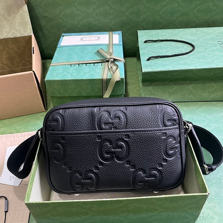 Gucci Jumbo GG Messenger Bag Black - 9