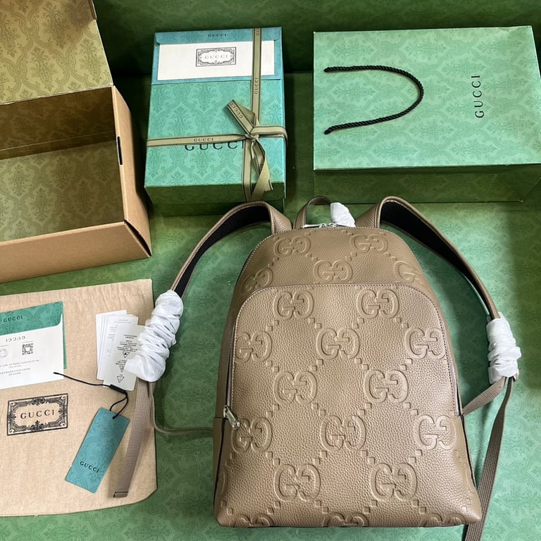 Gucci Jumbo GG Backpack Grey - 2