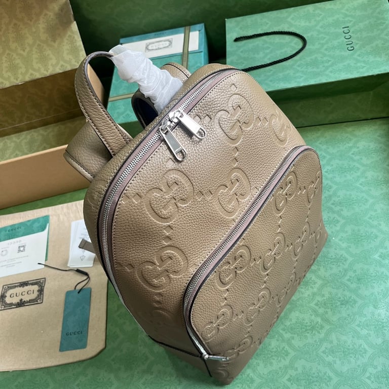 Gucci Jumbo GG Backpack Grey - 5