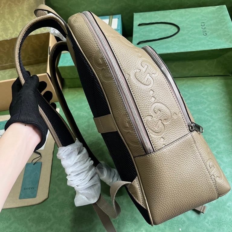 Gucci Jumbo GG Backpack Grey - 7