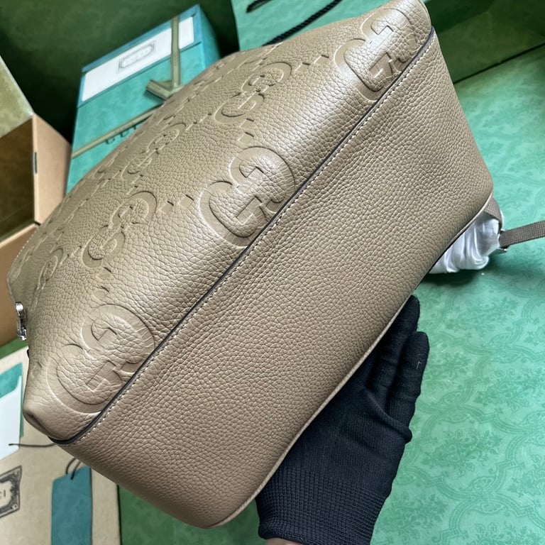 Gucci Jumbo GG Backpack Grey - 8