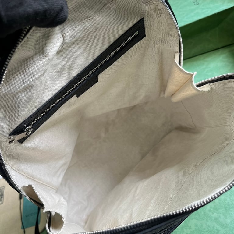 Gucci Jumbo GG Leather Backpack Black - 2