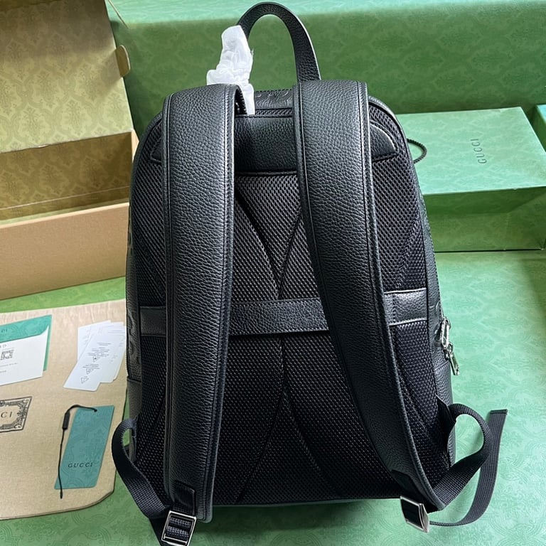 Gucci Jumbo GG Leather Backpack Black - 9