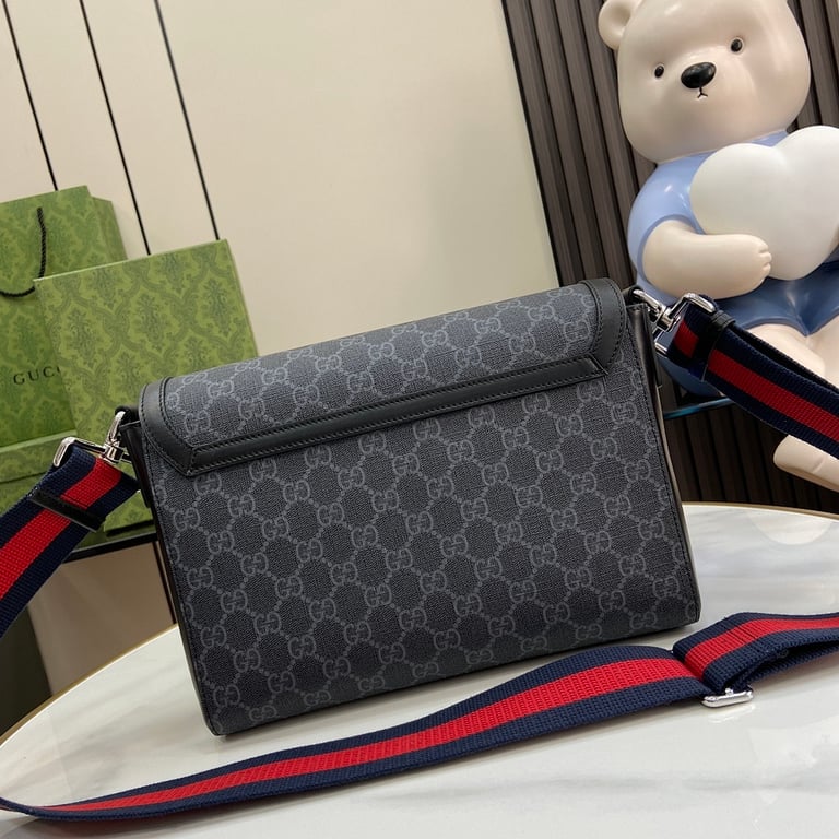 Gucci GG Supreme Messenger Bag Black - 9