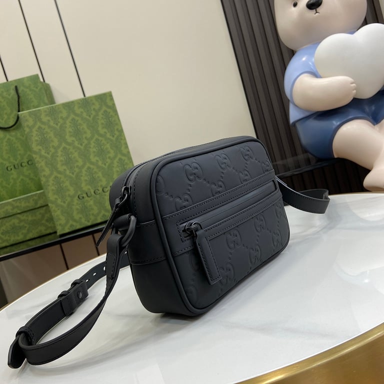 Gucci GG Embossed Mini Shoulder Bag Black - 7