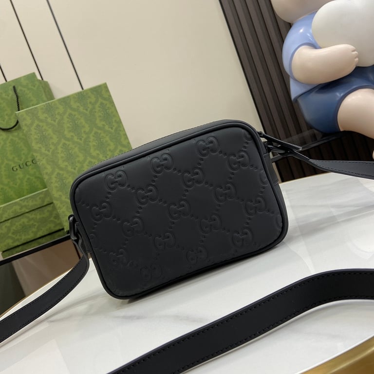Gucci GG Embossed Mini Shoulder Bag Black - 9