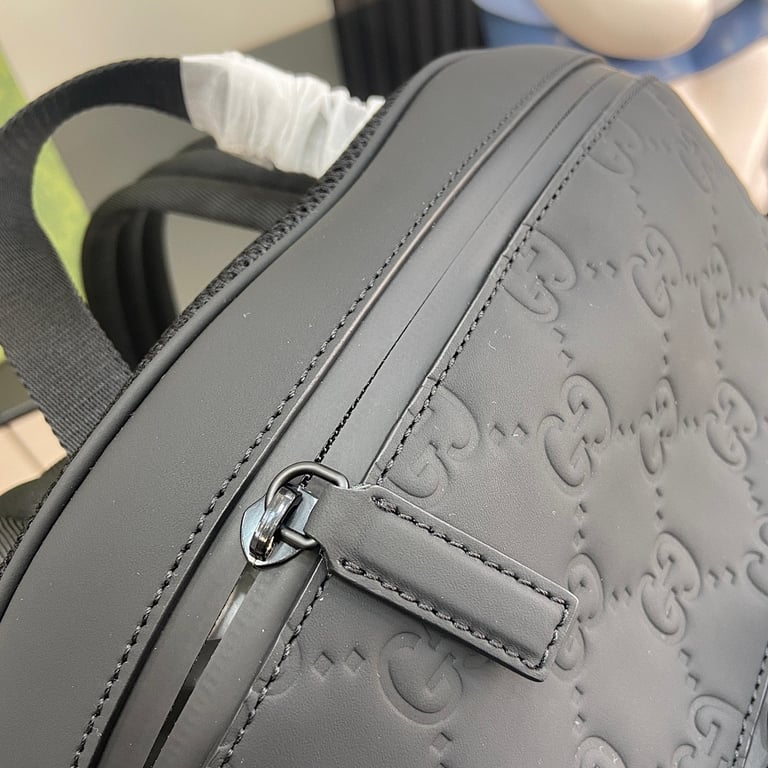 Gucci GG Embossed Backpack Black - 4
