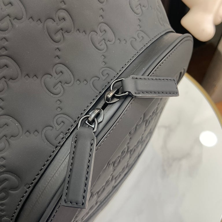 Gucci GG Embossed Backpack Black - 5