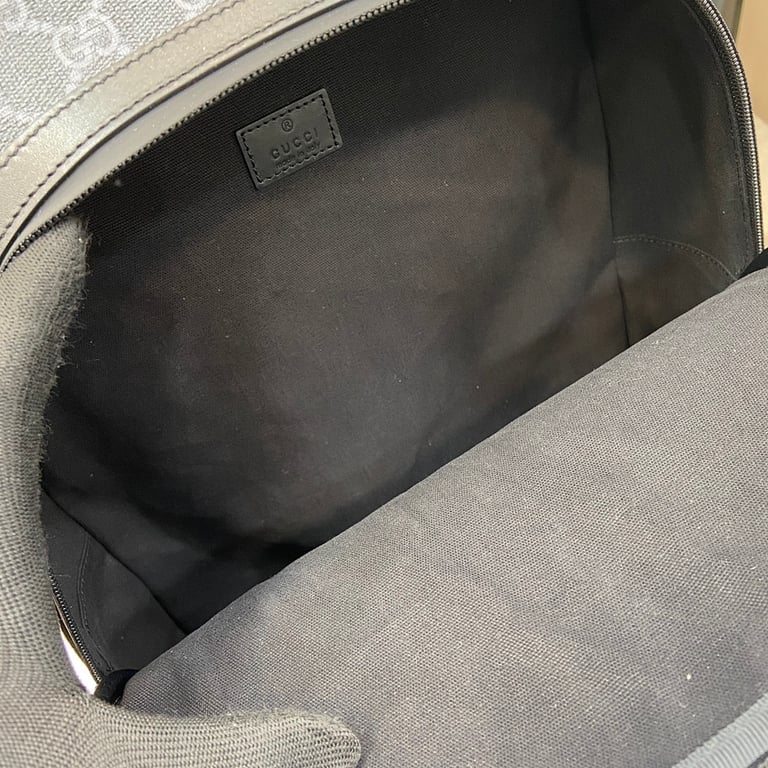 Gucci GG Supreme Backpack Black/Grey - 3