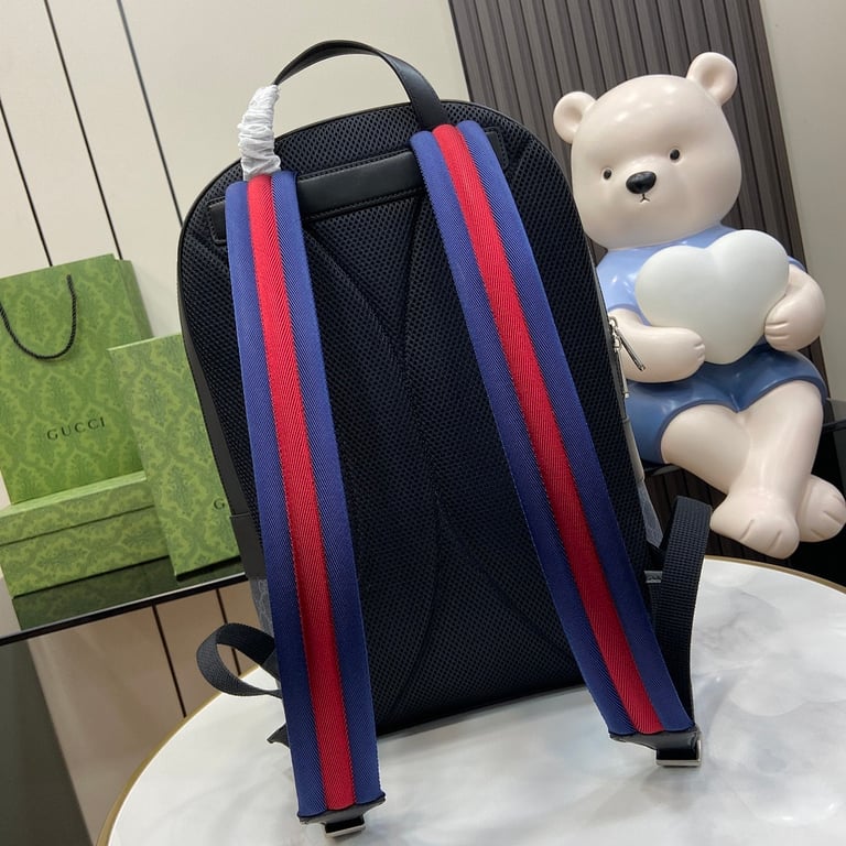 Gucci GG Supreme Backpack Black/Grey - 9