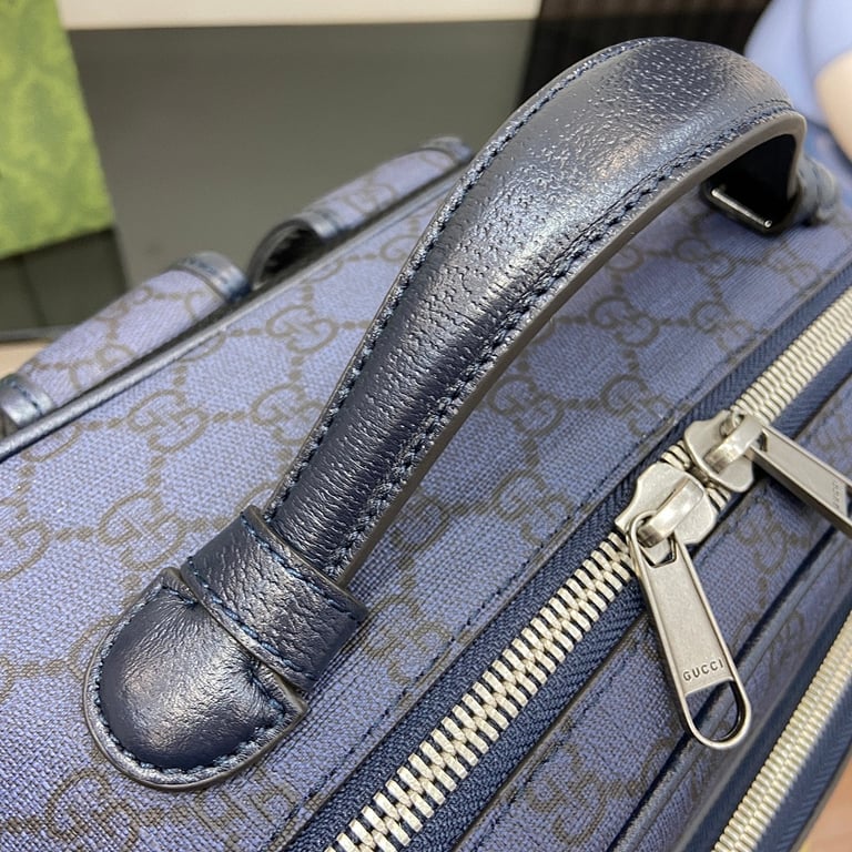 Gucci Ophidia GG Medium Backpack Navy Denim - 5