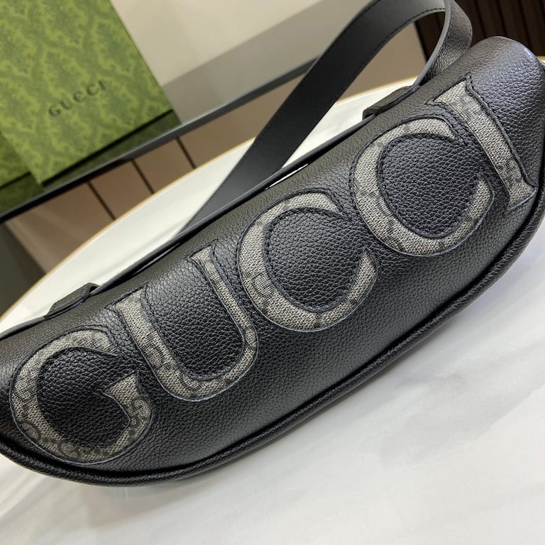 Gucci Logo GG Supreme Belt Bag Black - 6