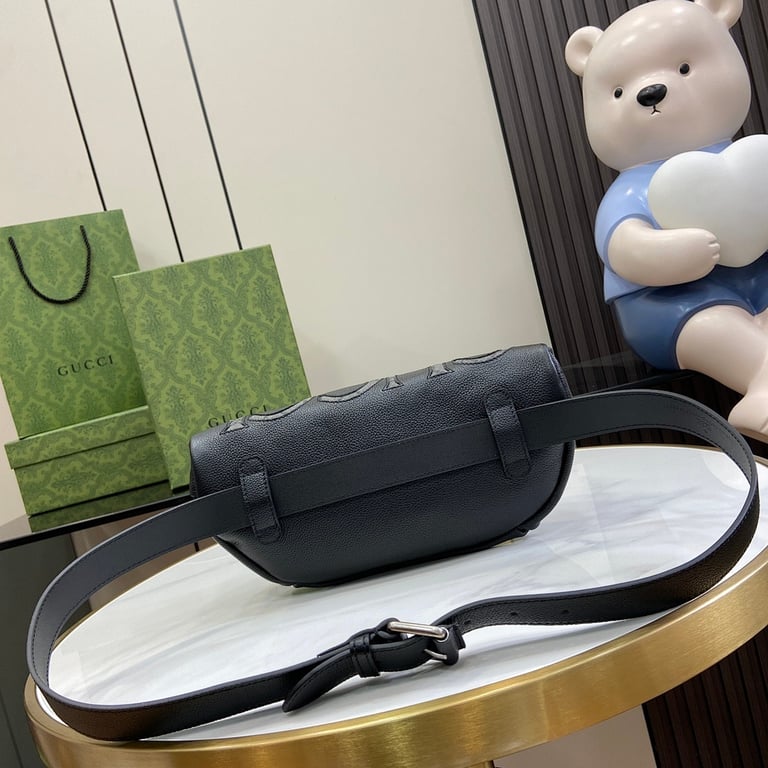 Gucci Logo GG Supreme Belt Bag Black - 9