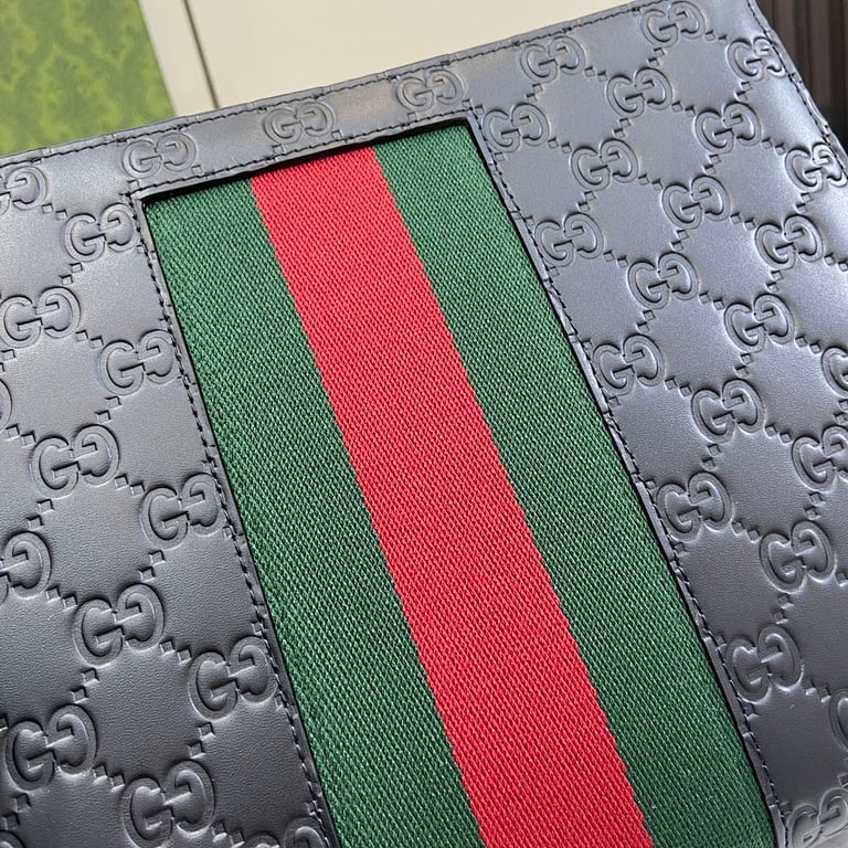Gucci Ophidia GG Embossed Clutch Black - 6
