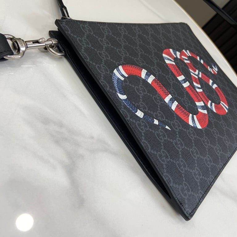 Gucci Ophidia GG Supreme Kingsnake Pouch Black - 3