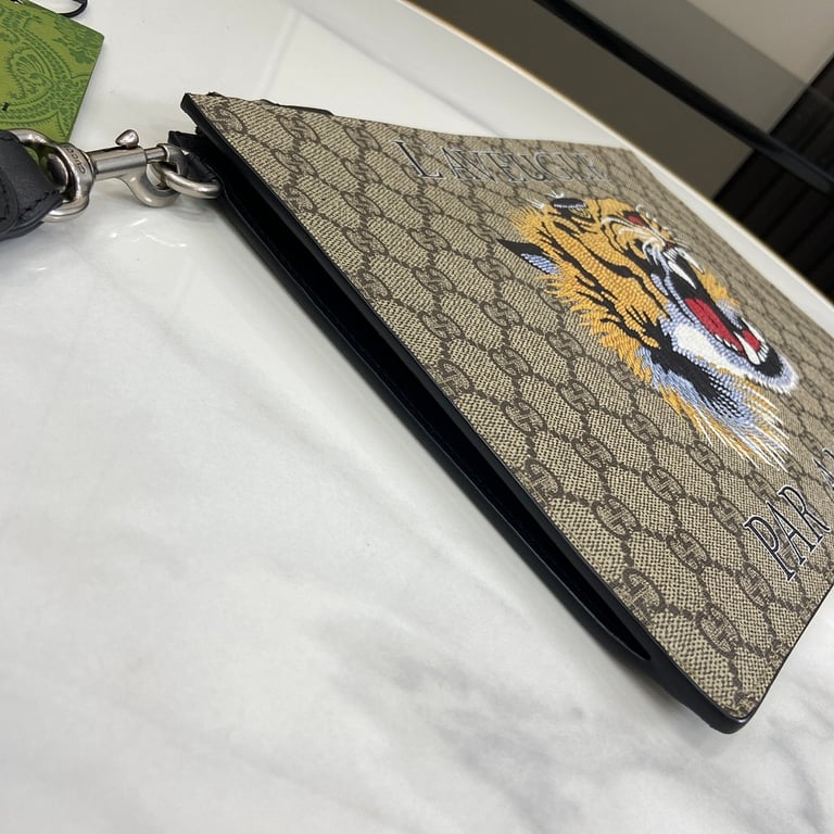Gucci Ophidia GG Supreme Tiger Pouch - 4