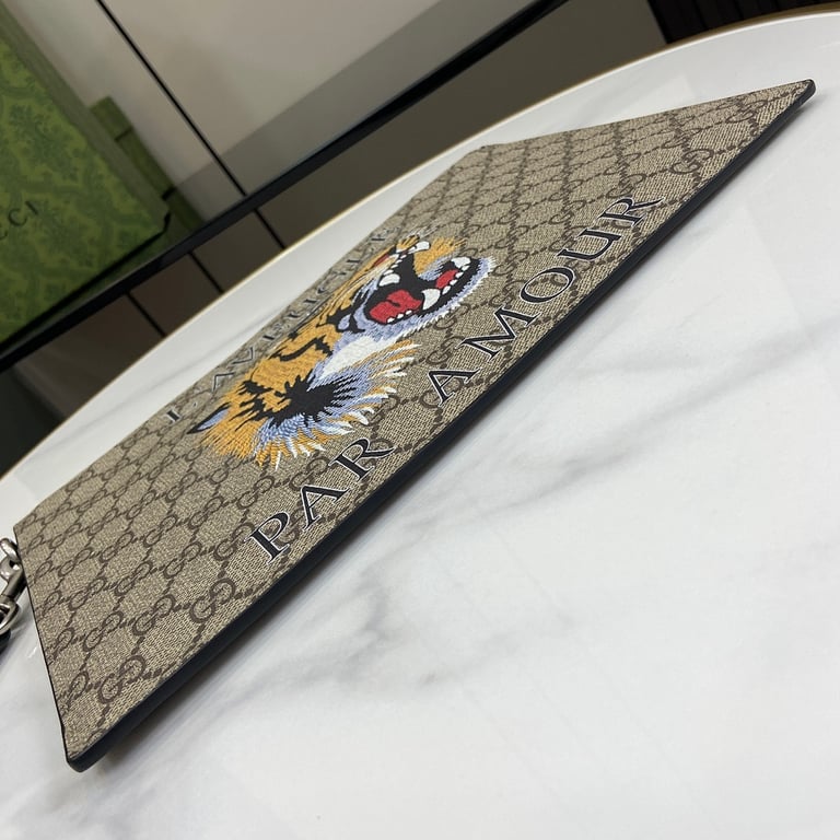Gucci Ophidia GG Supreme Tiger Pouch - 7