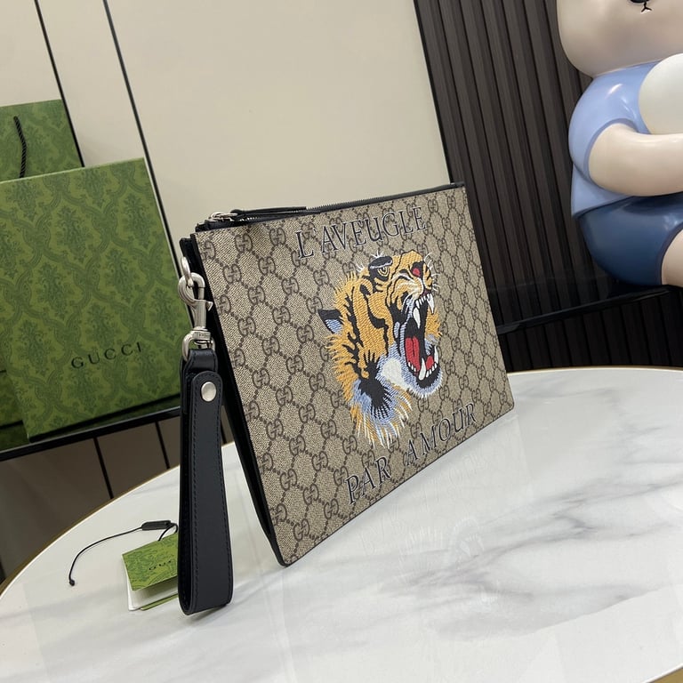 Gucci Ophidia GG Supreme Tiger Pouch - 9