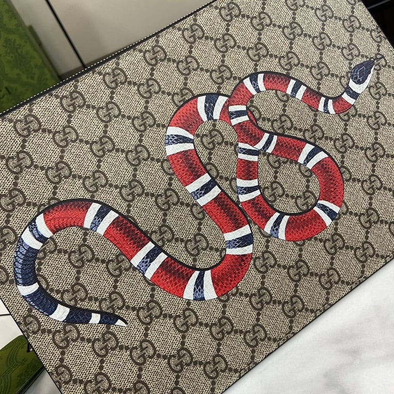 Gucci Ophidia Kingsnake GG Supreme Pouch - 6