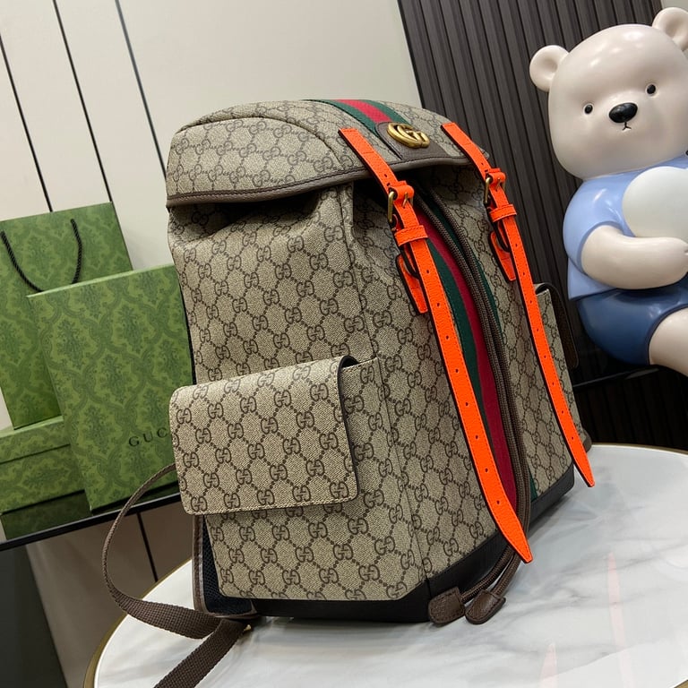 Gucci Ophidia GG Medium Backpack Orange - 9