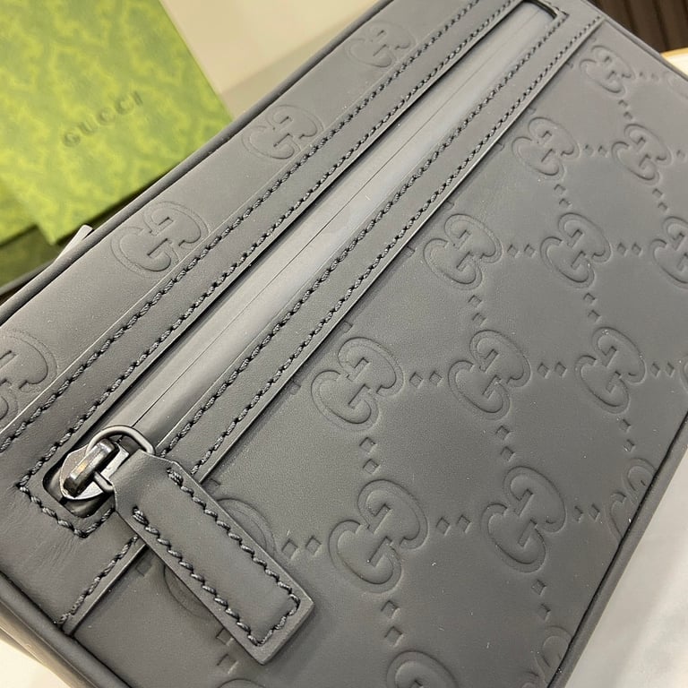 Gucci GG Embossed Belt Bag Black - 6