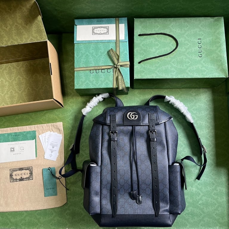 Gucci Ophidia GG Supreme Backpack Blue Black - 2