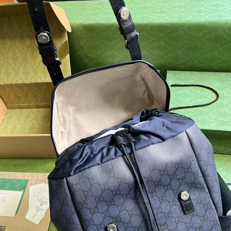 Gucci Ophidia GG Supreme Backpack Blue Black - 4