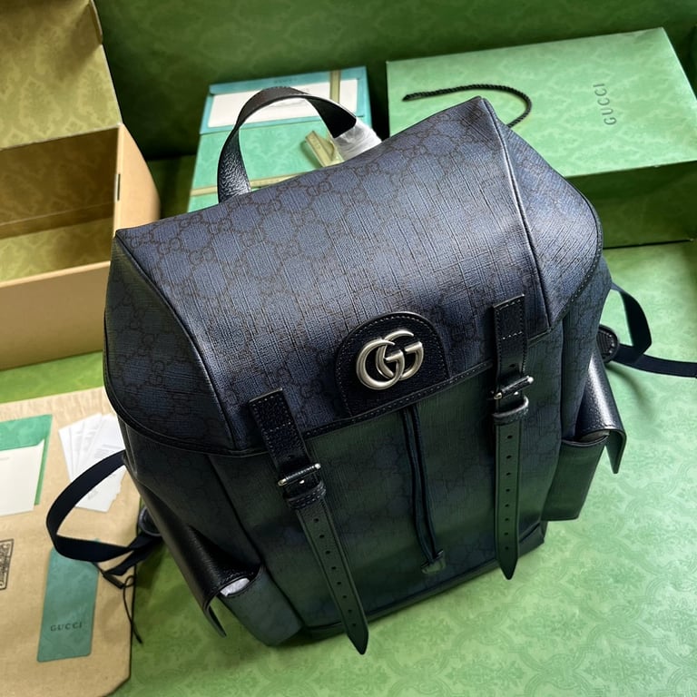Gucci Ophidia GG Supreme Backpack Blue Black - 5