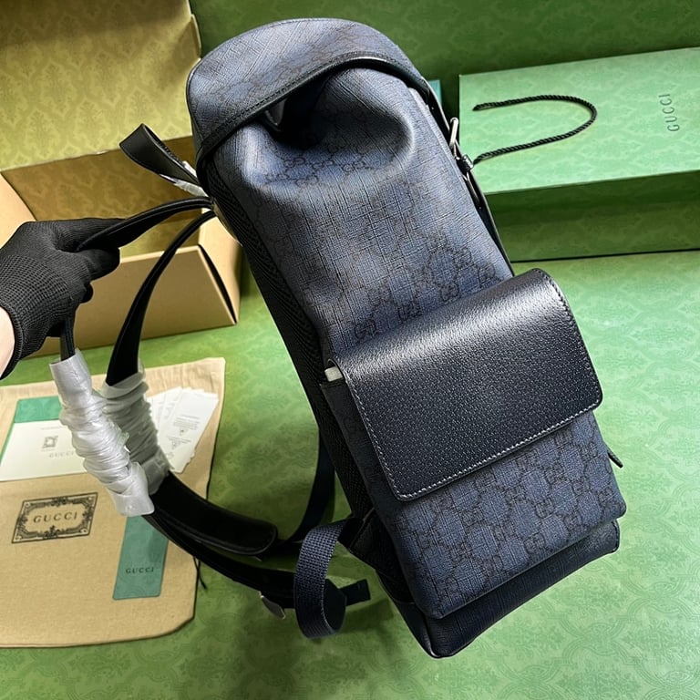 Gucci Ophidia GG Supreme Backpack Blue Black - 7
