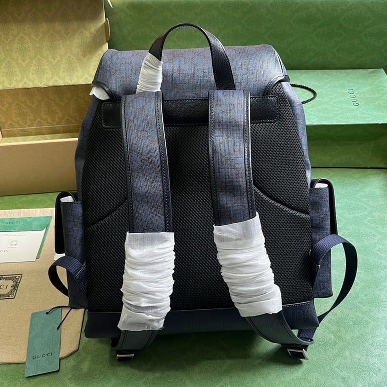 Gucci Ophidia GG Supreme Backpack Blue Black - 9