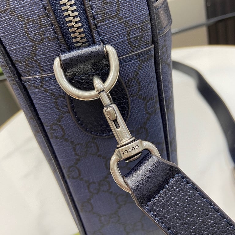 Gucci Ophidia GG Supreme Briefcase Blue - 4