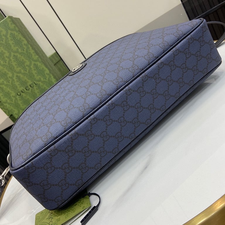 Gucci Ophidia GG Supreme Briefcase Blue - 7