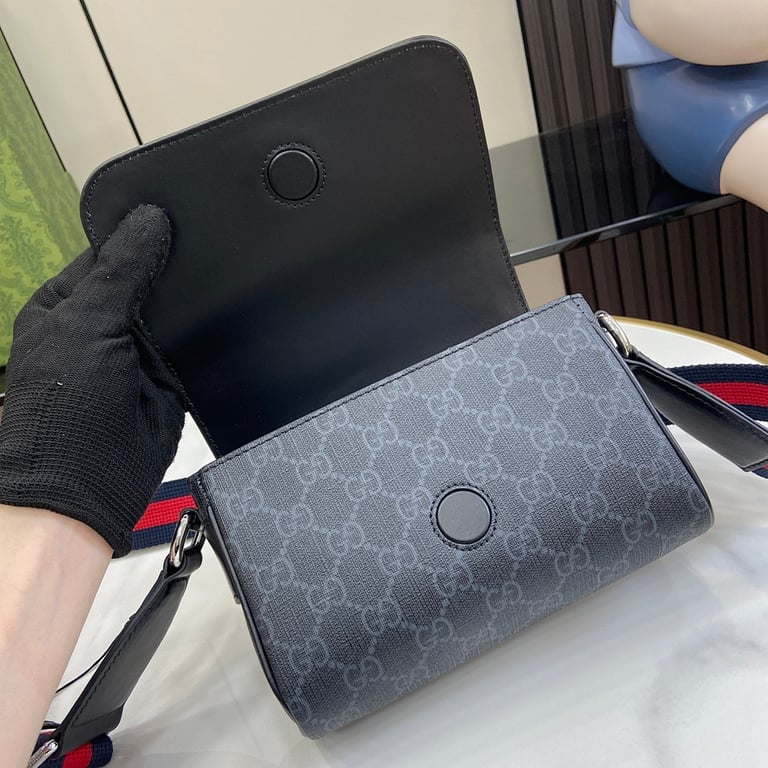 Gucci GG Supreme Super Mini Bag Black - 3
