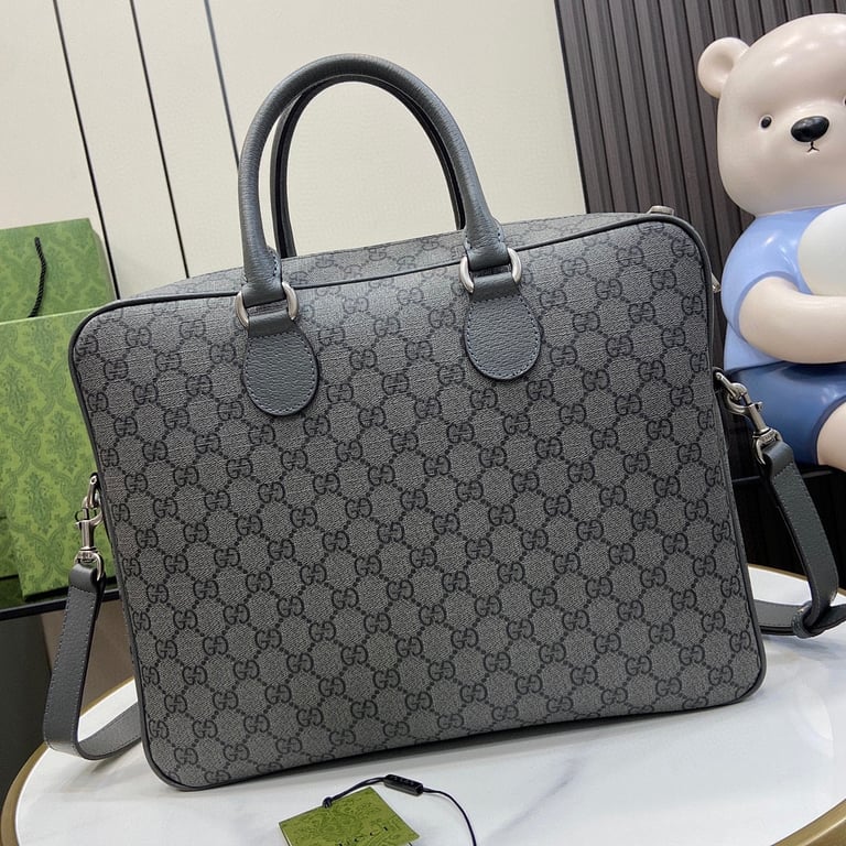 Gucci Ophidia GG Supreme Briefcase Grey - 8